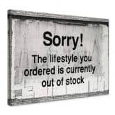 Leinwandbild Banksy - Out of Stock 