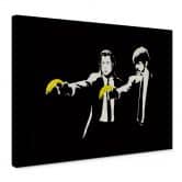 Leinwandbild Banksy - Pulp Fiction 
