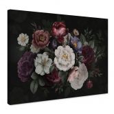 Leinwandbild Blumen Stillleben im Redouté-Stil - Bloomery Decor 