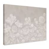 Leinwandbild Wildblumen in Kreide-Optik Beige - Bloomery Decor 