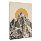 Canvas Print Bodart - Sun and Mountain 