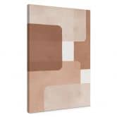 Leinwandbild Boho Abstraktion in Beige-braun | Mocha -Mousse - Costa 