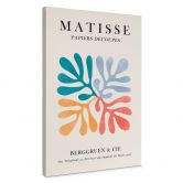 Leinwandbild Plakat Papiers Découpés im Matisse-Stil - Costa 