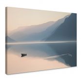 Leinwandbild Davidsson - See und Berge in malerischer Harmonie 