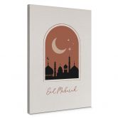 Canvas Eid Mubarak bij Nacht 
