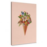 Leinwandbild Frida Floral Studio - Blumige Eistüte 