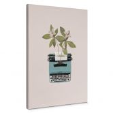 Canvas Frida Floral Studio - Botanische Typemachine 
