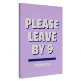 Canvas  Please leave by 9 - Fritsch 