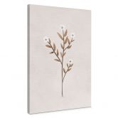 Canvas schilderij Bloemen illustratie - Vergeet-me-nietje - Goed Blauw 