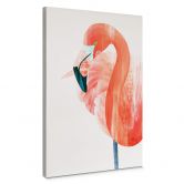 Leinwandbild Goed Blauw - Pink Flamingo 