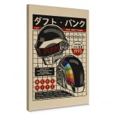 Leinwandbild Pop-Art Kunstdruck inspiriert von Daft Punk - Gomes 