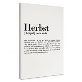 Leinwandbild Grammatik - Herbst 
