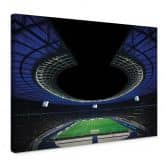 Leinwandbild Hertha BSC - Volles Olympiastadion bei Nacht 