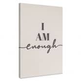 Leinwandbild I am enough 