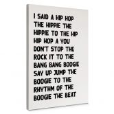 Leinwandbild I said a hip hop 
