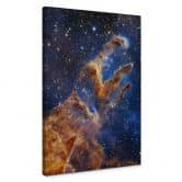 Leinwandbild James Webb Telescope - Pillars of Creation 