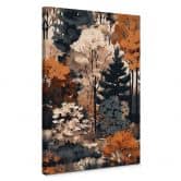Leinwandbild Bunter Herbstwald - Jaszke 