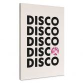 Leinwandbild Retro Disco Vibes Typografie - Kerr-Dineen 