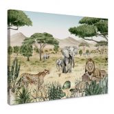 Leinwandbild Kikki Belle - Die Savanne 