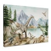 Leinwandbild Kikki Belle - Dinowelt 
