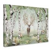 Leinwandbild Kikki Belle - Hirsch im Sommer 