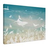 Leinwandbild Unterwasserwelt-Paradies - Ombre - Kikki Belle 