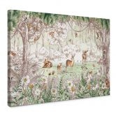 Leinwandbild Kikki Belle - Waldfreunde Frühling 