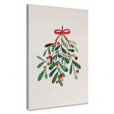 Leinwandbild Weihnachtlicher Mistelzweig - Kristina 
