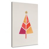 Leinwandbild Kubistika - Bunter Weihnachtsbaum 
