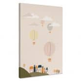 Leinwandbild Bunte Heißluftballons am Himmel - Menina Lisboa 