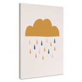 Canvas Munter regn i pastelfarver - Menina Lisboa 