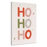 Leinwandbild Weihnachtliches Ho Ho Ho - Menina Lisboa 