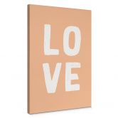 Canvas Decoratieletters peach-kleur 