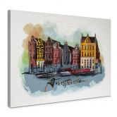 Leinwandbild Amsterdam - Love your City 