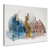 Leinwandbild Frankfurt - Love your City 