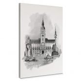 Tableau sur toile Love your City - Hamburg 
