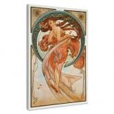 Leinwandbild Kunstdruck - Mucha - Vier Künste: Der Tanz 