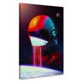 Leinwandbild Astronaut mit Blick auf die Erde - Nicebleed 