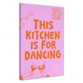 Tableau sur toile This kitchen is for dancing - Ohkimiko 