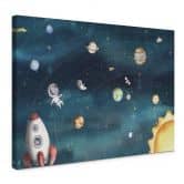 Leinwandbild Weltraum Abenteuer mit Astronauten - Oliver Robins 