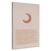 Tableau sur toile Orara Studio - Clair de lune rouge 