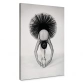 Leinwandbild Pentony MA - Ballerina Schwarz-Weiß 
