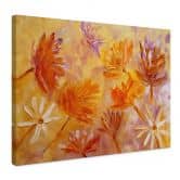 Leinwandbild Goldener Blütenrausch | Botanische Kunst - Pomata 