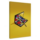 Leinwandbild Make-Up Palette im Stil von Piet Mondrian - Pozdniakov 