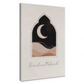 Leinwandbild Ramadan Mubarak Mondsichel 