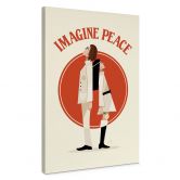 Leinwandbild Imagine Peace - Zwei für Frieden und Hoffnung - Retrodrome 
