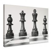 Leinwandbild Schach Symmetrie 