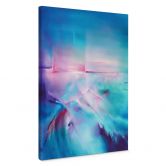 Leinwandbild Polarlicht in Türkis und Lila | Abstrakte Kunst - Schmucker 