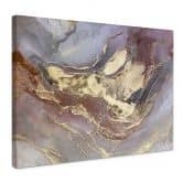 Leinwandbild Edle Strukturen in Gold und Violett - Shelest 