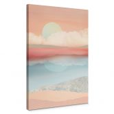 Leinwandbild SpaceFrog Designs - Minzfarbener Mond 